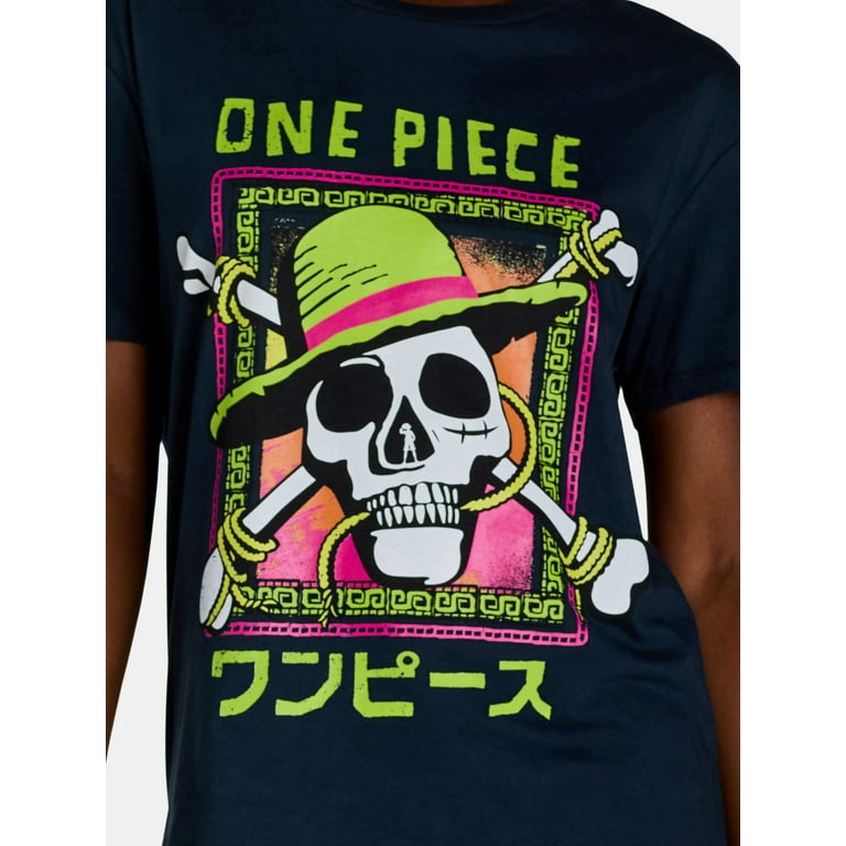 One Piece Women's Graphic Tee with Short Sleeves, Sizes XXS One Piece Women's Graphic Tee with Short Sleeves, Sizes XXS