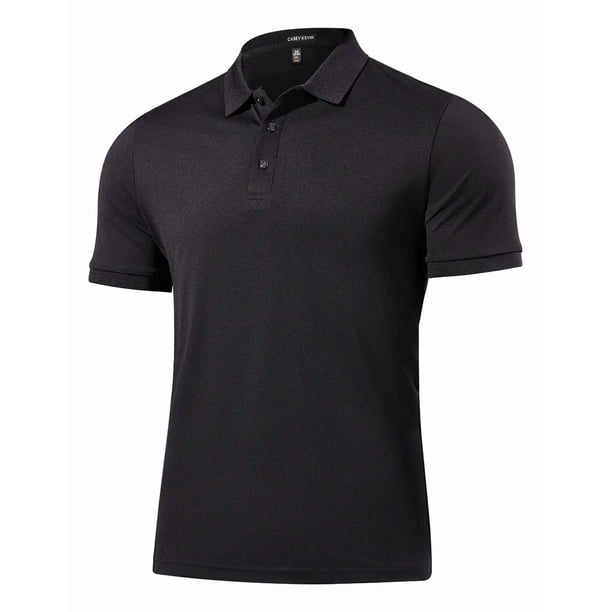 Playeras Tipo Polo Caballero Suavizada Casual Casey Kevin,Negro,M