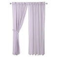 thumbnail image 2 of Scalloped Panel Curtain in Purple - Set of 2, 2 of 2