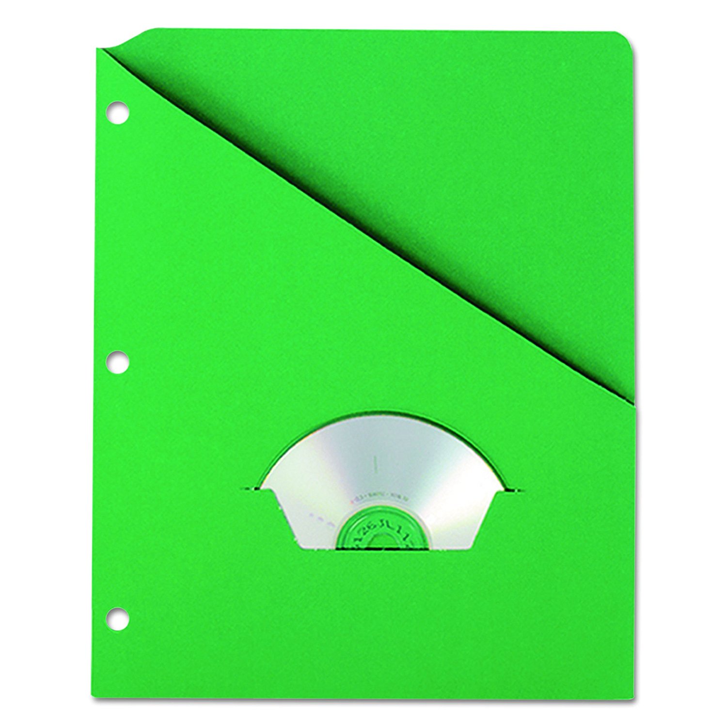 32925 Essentials Slash Pocket Project Folders, Jacket, Letter Size, GR