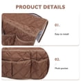 thumbnail image 3 of PTOOTP Bolsa De Almacenamiento Para Reposabrazos De Sofá En Tela Café Con Práctico Para Control Remoto, 3 of 6