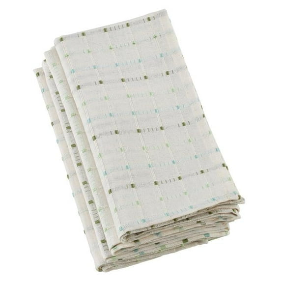 Saro Lifestyle Cotton Blend Stitched Line Table Napkin (Set of 4)