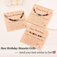 thumbnail image 3 of 6-21 Year Old Birthday Gifts for Women, Tiny Natural Stones Birthday Bracelet Gifts for Daughter Granddaughter Niece with Happy 6th-21st Birthday Card, 3 of 4