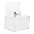thumbnail image 6 of Milisten Donation Collection Ballot Box Transparent Acrylic 1Pcs, 6 of 8