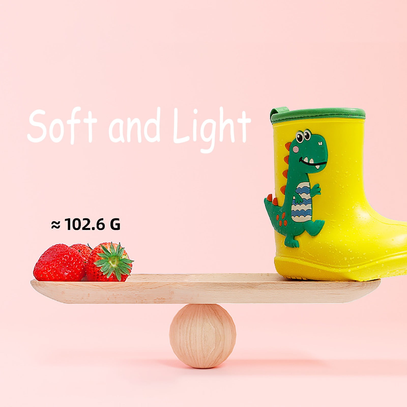 Ketyyh-chn99 Rain Boots Kids Water Shoes for Kids Rain Boots Girls Water Boots Toddler Rainboots Boy Rain Boots Kids' Rain Boots Rubber Waterproof Non Slip Rain Boots Yellow,20