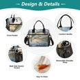 thumbnail image 3 of Small Cooler Bag Lunch Bag Portable Meal Bag Work Meal Bag Outdoor Meal Bag Travel Meal Bag Picnic Meal Bag Going Out Meal Bag Gold Fish Pattern, 3 of 6