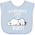 thumbnail image 3 of Inktastic Pyrenees Life is Ruff Great Pyrenees Boys or Girls Baby Bib, 3 of 4