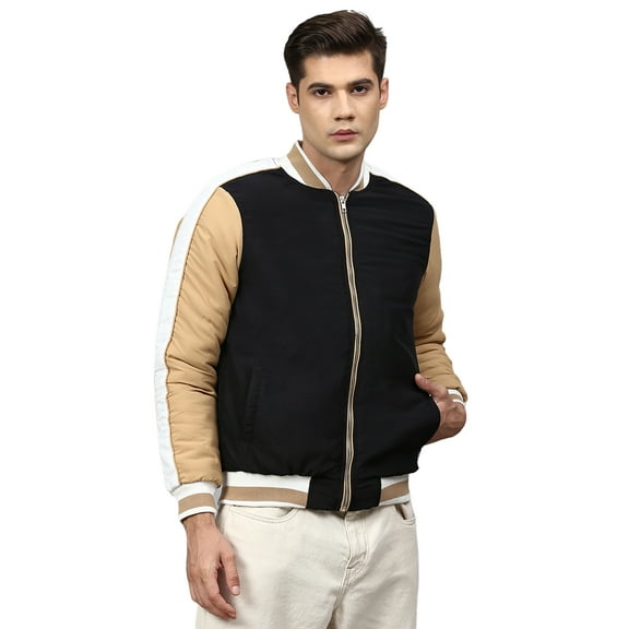 Campus Sutra Men Colorblock Stylish Windcheater Casual & Bomber Jacket