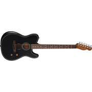 Fender Acoustasonic Standard Telecaster Acoustic-Electric Guitar, Solid Spruce Top, Black