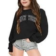 thumbnail image 2 of PMVFHDE Liquidation Chandails en Molleton Mignons Mode Filles Imprimé Lettre Sweat à Capuche Imprimé Décontracté Ample Bleu,110, 2 of 4
