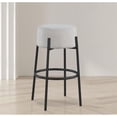 thumbnail image 2 of Meridian Furniture Avalon Cream Boucle Fabric Bar Stool, 2 of 4