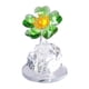 thumbnail image 1 of Adorno de flores, estatuilla transparente, estatua de decoración artística, escultura para centro de mesa de fiesta, sala de reuniones, sala de estar verde, 1 of 8