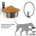 thumbnail image 3 of Pet Food Bowl Wall Mounted Dog Bowl Elevated Pet Feeding Bowls Container Stainless Steel Pet Cat Water Feeder Bowls Dog Supplies, 3 of 8