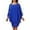 Blue, variant on Elegant Gothic Long Sleeve Evening Gown for Women Retro Party Wear and formal Occasions Black XXL