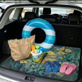 thumbnail image 2 of DISNIMO Dragonfly Flower Print Car Trunk Liner for Dogs 29" x 39" Scratch-Proof Dog Trunk Cover All Weather SUV Cargo Mat Non-Slip Backing Trunk Protector Mat, 2 of 7