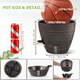 thumbnail image 3 of FIASON 2 Pack 12 Inch Brushed Bronze Self Watering Planters, Large Decorative Plant Pots with 1600ml Reservoir, Water Level Window & Removable Saucer for Indoor Outdoor, 3 of 9