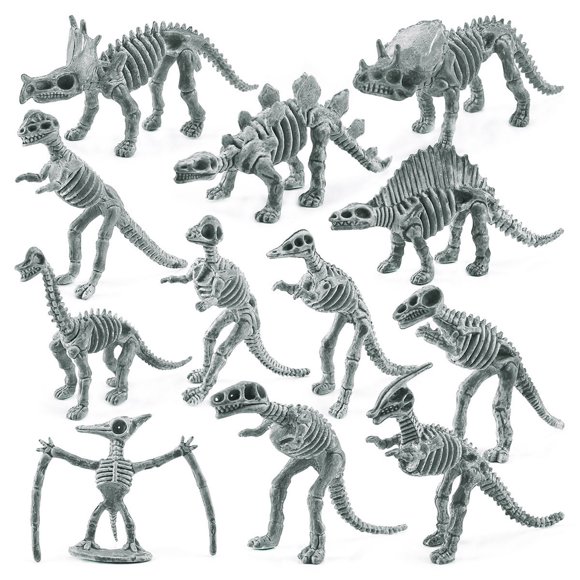 TIMIFIS Dinosaur Figure 12 Sets of Colorful Simulation Dinosaur Fossils Suit Model Ornaments Children's Decoration Toys Simulation Animal Toy