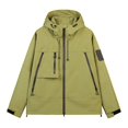 thumbnail image 4 of Ierhent Men Lightweight Jacket Men's Lightweight Jackets Cotton Casual Jacket Zip Up Coat Work Golf Outwear(AG,M), 4 of 5