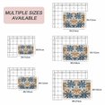 thumbnail image 6 of Navy Blue Brown Outdoor Rug 4x6 Ft, Non Slip Washable Area Rug, Tropical Botanical Palm Leaves Vintage Patio Rugs Carpet Runner, Large Floor Mat for Indoor/Outdoor Deck Porch Camping, 6 of 8
