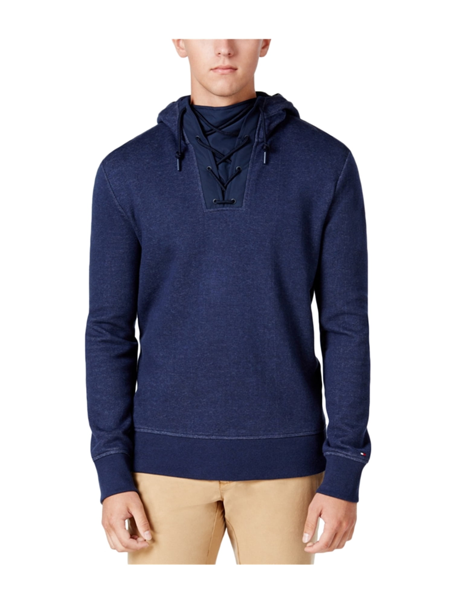 Tommy Hilfiger - Tommy Hilfiger Mens Abley Lace-Up Hoodie Sweatshirt ...