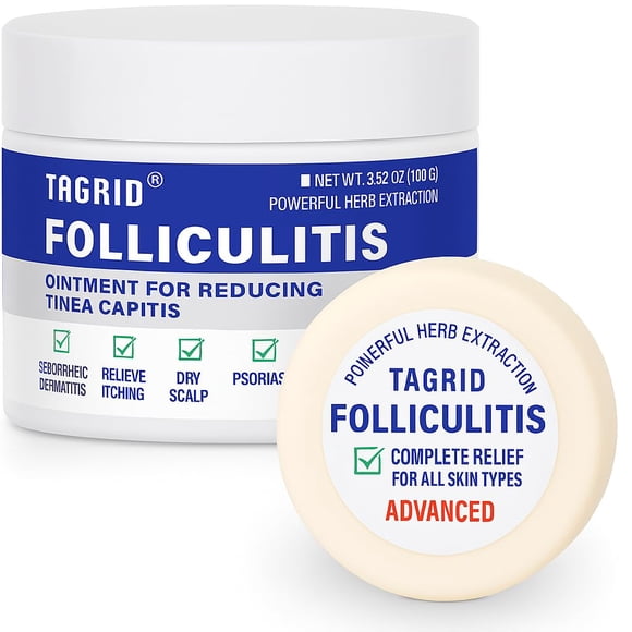 Set de tratamiento de foliculitis TAGRID Cream & Soap para cuero cabelludo, rostro y cuerpo