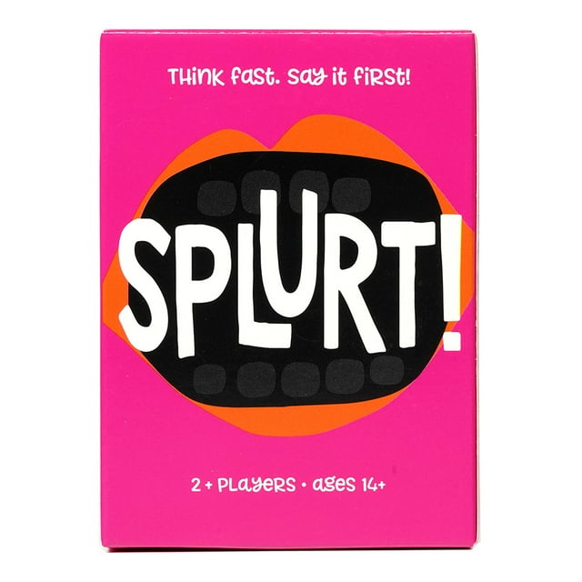 Splurt! -Portable Party Card Game-think Fast. Say It First! Pink