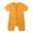 Yellow, variant on DxhmoneyHX Toddler Boys Girls Clothes Short Sleeve Zipper Romper for Infant Baby Cotton Footed Pajamas Jumpsuit Summer Onesies Bodysuit