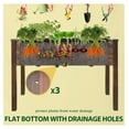 Homehours Raised Garden Bed Elevated Planter Box with Drainage Holes