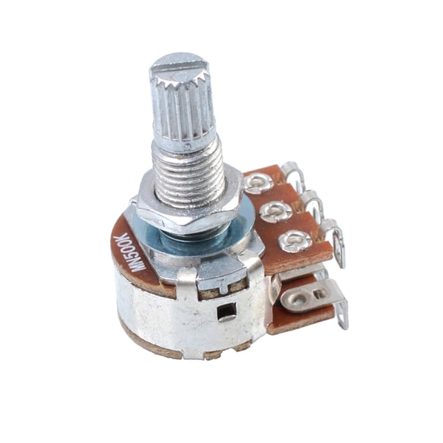 Potenciómetro equilibrado , accesorios moleteados, control de volumen, piezas de guitarra MN500K Yuyangstore potenciómetro de guitarras