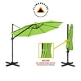 thumbnail image 3 of FLAME&SHADE 10 ft Cantilever Offset Outdoor Patio Umbrella with Base Stand Rotate and Tilt - Apple Green, 3 of 6