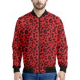 thumbnail image 3 of Chaqueta con cremallera y estampado de leopardo para hombre, sudadera con personalidad con estampado 3D, de manga larga, informal, holgada, ropa de calle, 3 of 5