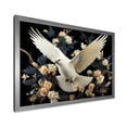 thumbnail image 2 of Designart "Dove Bird in Blue and White II" Animals Framed Wall Art Decor - Modern White Dove Entryway Framed Wall Art Print, 2 of 6