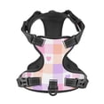 thumbnail image 4 of Picia Heart Buffalo Plaid No-Pull Dog Harness Reflective Front Clip Vest with Handle,Step-in Air Dog Harness,Adjustable 2 Metal Rings 4 Buckles,Easy to Put on & Take Off X-Large, 4 of 9