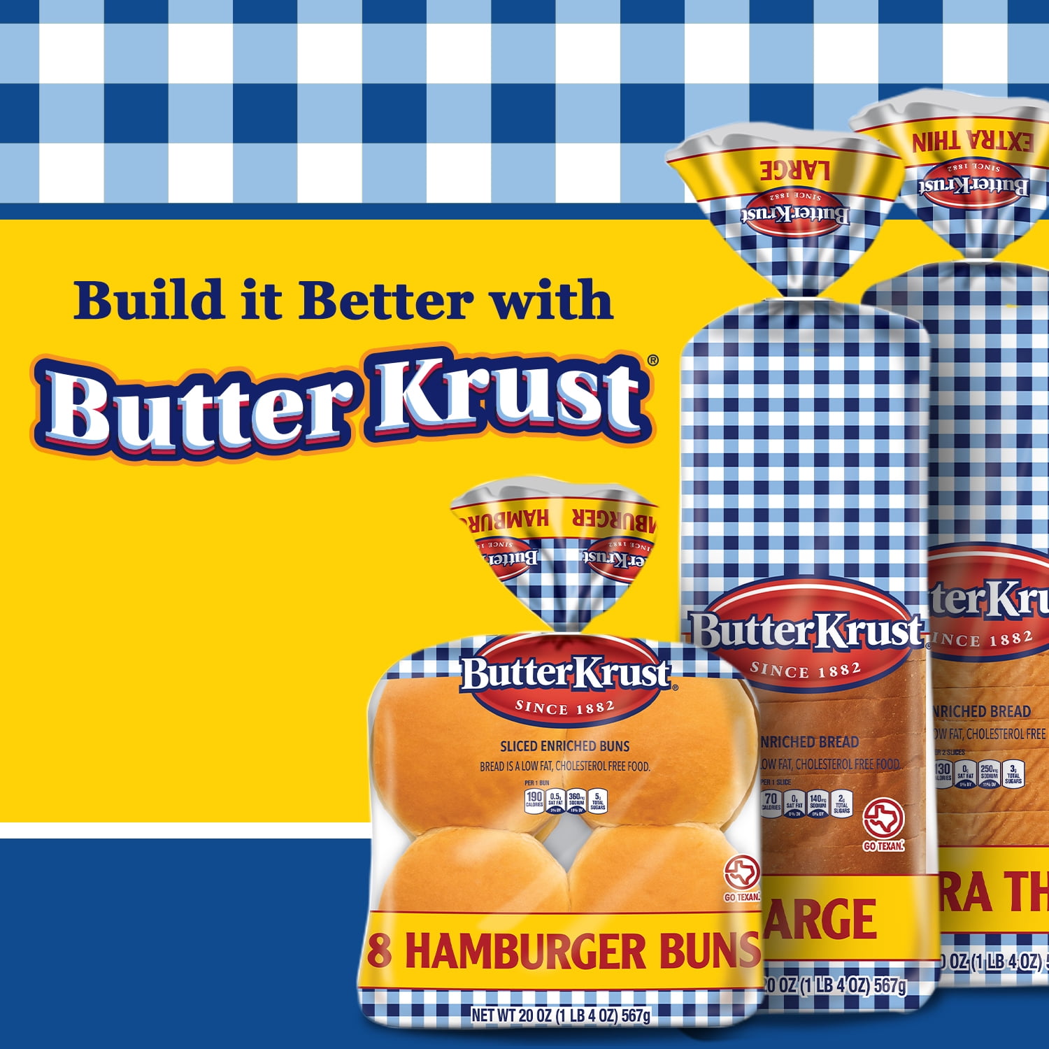 Butter Krust Extra Thin Bread, Thin Sliced White Bread Loaf, 20 oz, Shelf-Stable