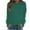 Green, variant on Jsaierl Women's Sweatshirts Cute Solid Color Graphic Sweatshirts Crewneck Holiday Pullover Tops Oversized Long Sleeve Blouses Womens Sweatshirts Under $10