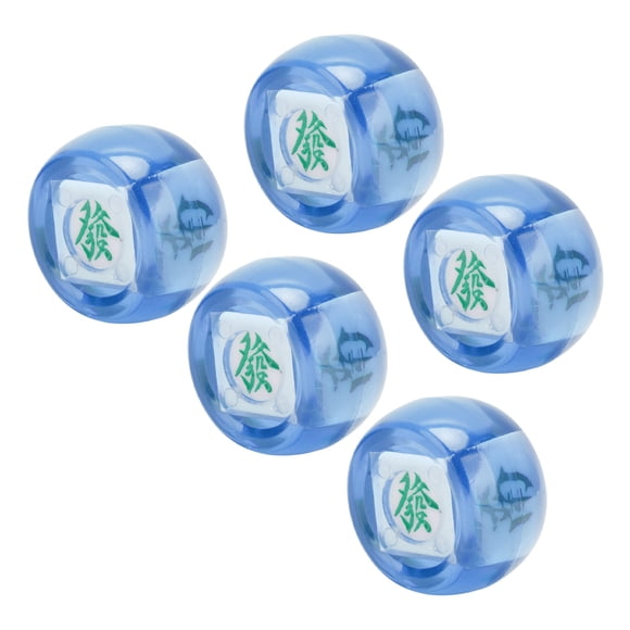 Paquete De 5 Dados De Dirección Del Viento Mahjong Este, Sur, Oeste, Norte, Dados De Posición De Esfera De Plástico Para Juegos De Mesa Y Entretenimiento