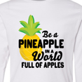 thumbnail image 4 of Inktastic Be a Pineapple In a World Full of Apples Long Sleeve Youth T-Shirt, 4 of 5