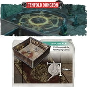 Gale Force 9: Tenfold Dungeon - Wizards Sanctum - Modular Roleplaying Terrain Set, Box To Table, 1 Grids, 12 Illustrated Rooms, RPG-Dungeon Crawling