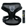 thumbnail image 1 of BKER Sangle de Poitrine et Cordon de Serrage pour Chat, Évasion Réglable, Filet Doux, Ensemble de Cordon de Serrage et de Sangle de Poitrine pour Chat, Convient aux Petits Chats et Chiots, Gilet pour Chat de Taille Moyenne, 1 of 4