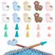 thumbnail image 3 of 10 Pcs Alpaca Shape Knitting Needle Stoppers, 3 of 5