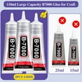 thumbnail image 6 of 3.7oz B7000 Rhinestone Clear Glue for Jewelry Making, 110 ml Multipurpose Adhesive Jewlery Glue for Fabric, Tumblers, Rhinestones DIY Crafts, Nail Art, Makeup, Shoes, Cell Phones, Tablet, Wood, 6 of 15