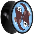 thumbnail image 2 of Body Candy 18mm Oh My Otters Animal Acrylic Saddle Plug Set, 2 of 4