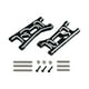 thumbnail image 1 of 2 piezas de brazo de suspensión delantero RC, metal, modificación de brazo inferior delantero, repuesto negro y plata, 1 of 9