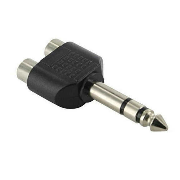 MAGNUM PRO MC12 6.35mm Stereo Plug to Dual RCA Female Audio Adapter