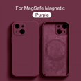 thumbnail image 1 of Magsafe-Funda de silicona líquida Original para iPhone, fundas magnéticas de carga inalámbrica para iPhone 14, 11, 13, 12 Pro Max, Mini, XR, X, XS, 8 Plus, SE, 1 of 4