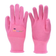 G & F Garden Gloves 2040-2P, Micro Foam Texture Coated, Kids Work Gloves, 1 Pair Pink