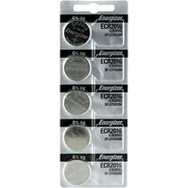 Pkg/(5) CR2016 Energizer Lithium Batteries Tear Strip