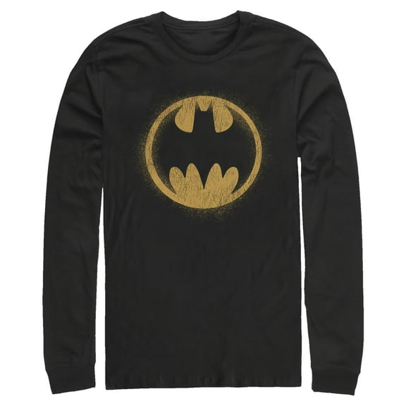Men's Batman Distressed Bat Signal  Long Sleeve Shirt