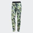 thumbnail image 1 of Adidas DH1225 N.E.R.D Techfit Long Print Tights AERO GREEN / SEMI SOLAR LIME (S), 1 of 2