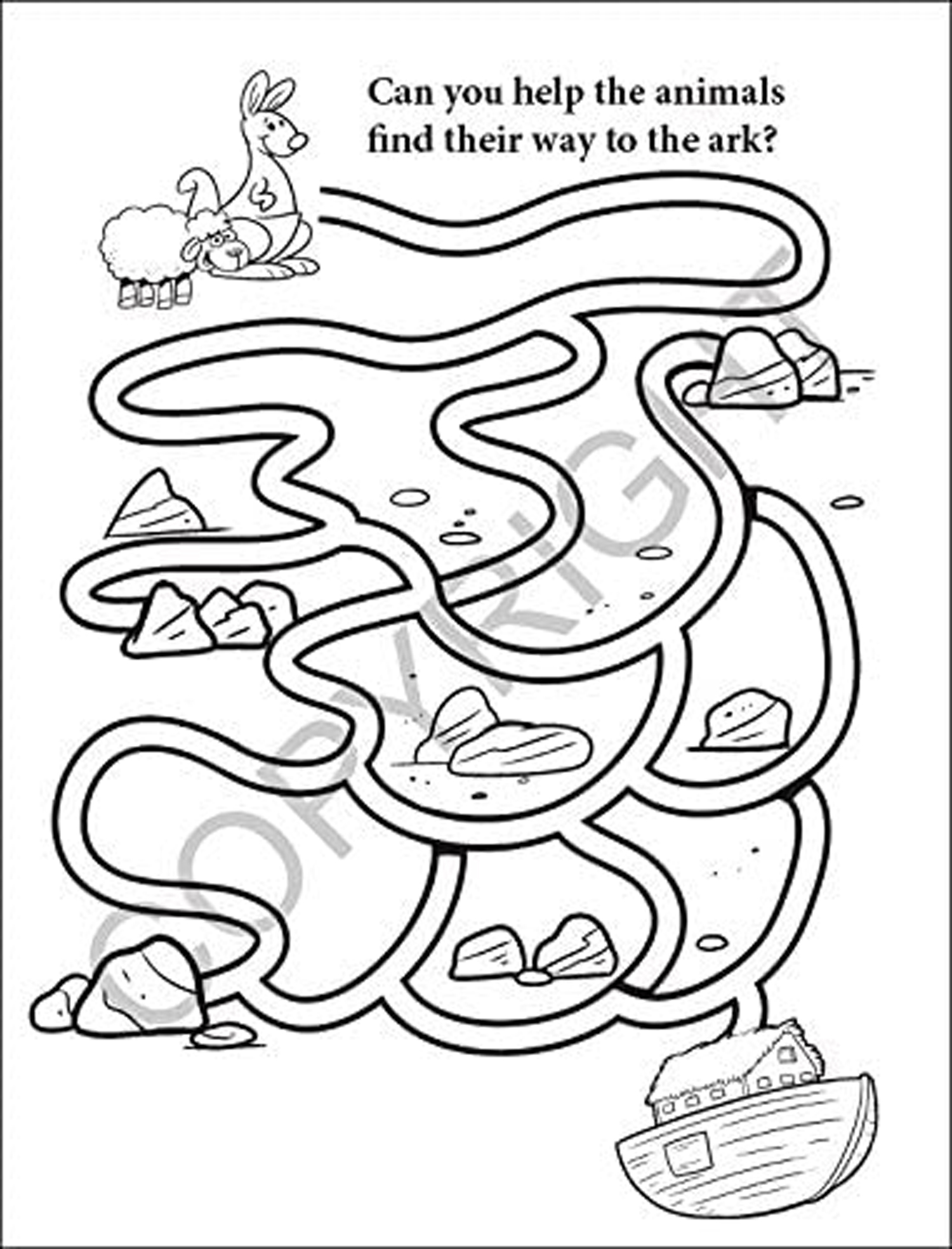 ZoCo 25-Pack Noah's Ark 16-Page Kid's Educational Coloring & Activity Book Set